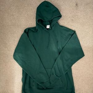 Blank green Hanes sweater